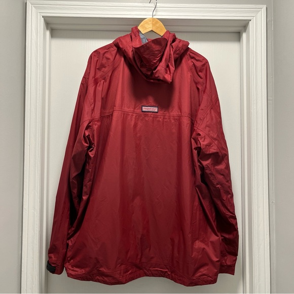 Vineyard Vines Martha’s Vineyard Men’s XXL Rain Jacket Burgundy Red Full Zip - Picture 2 of 16